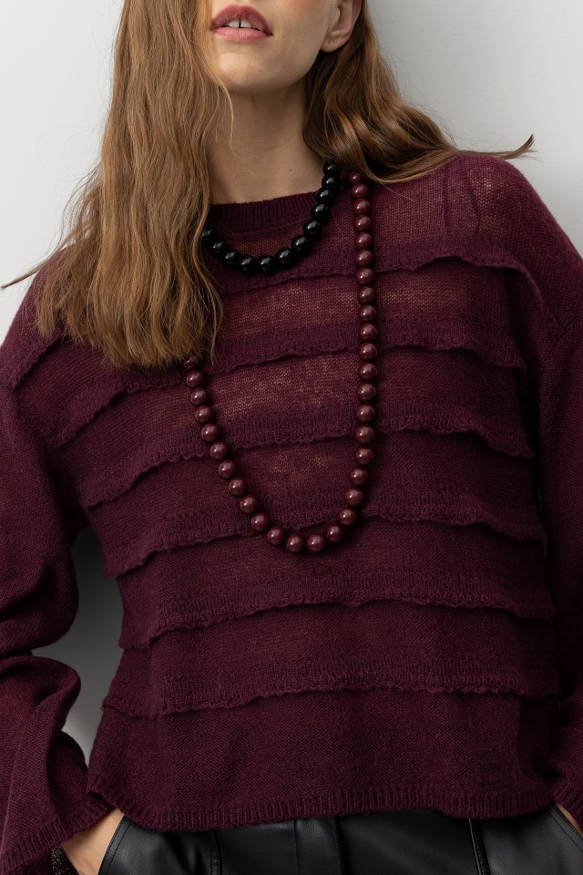 Camisola Relaxed de Malha Fina Camisola Relaxed de Malha Fina