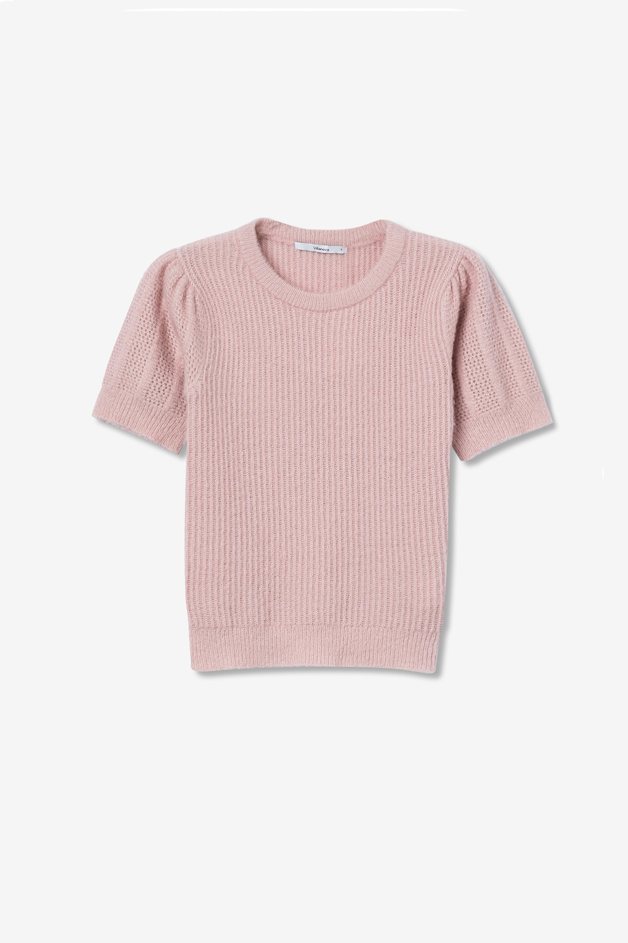 Brushed Sweater with Balloon Sleeves