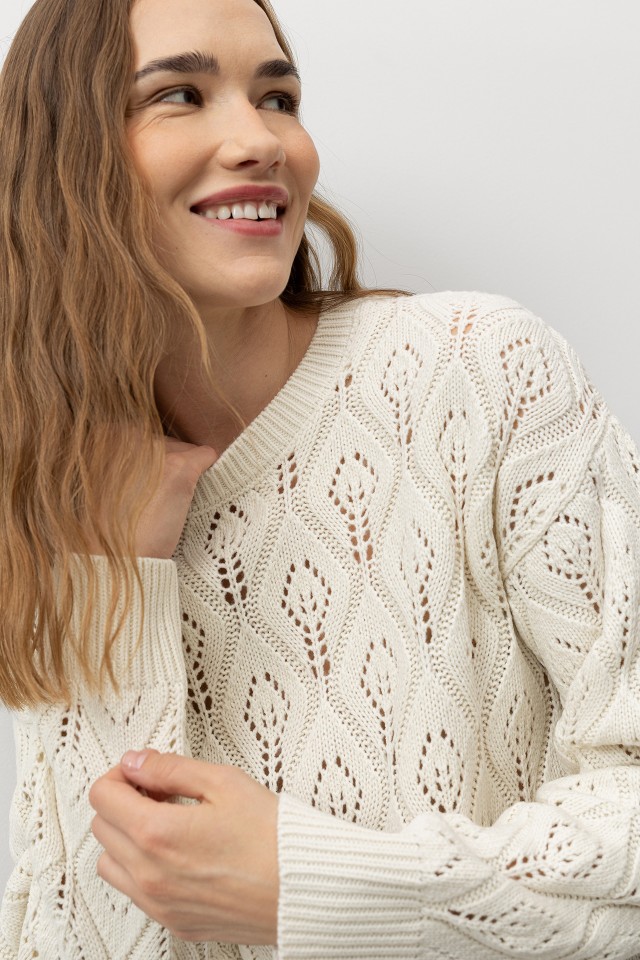 Camisola Relaxed Ponto Folha