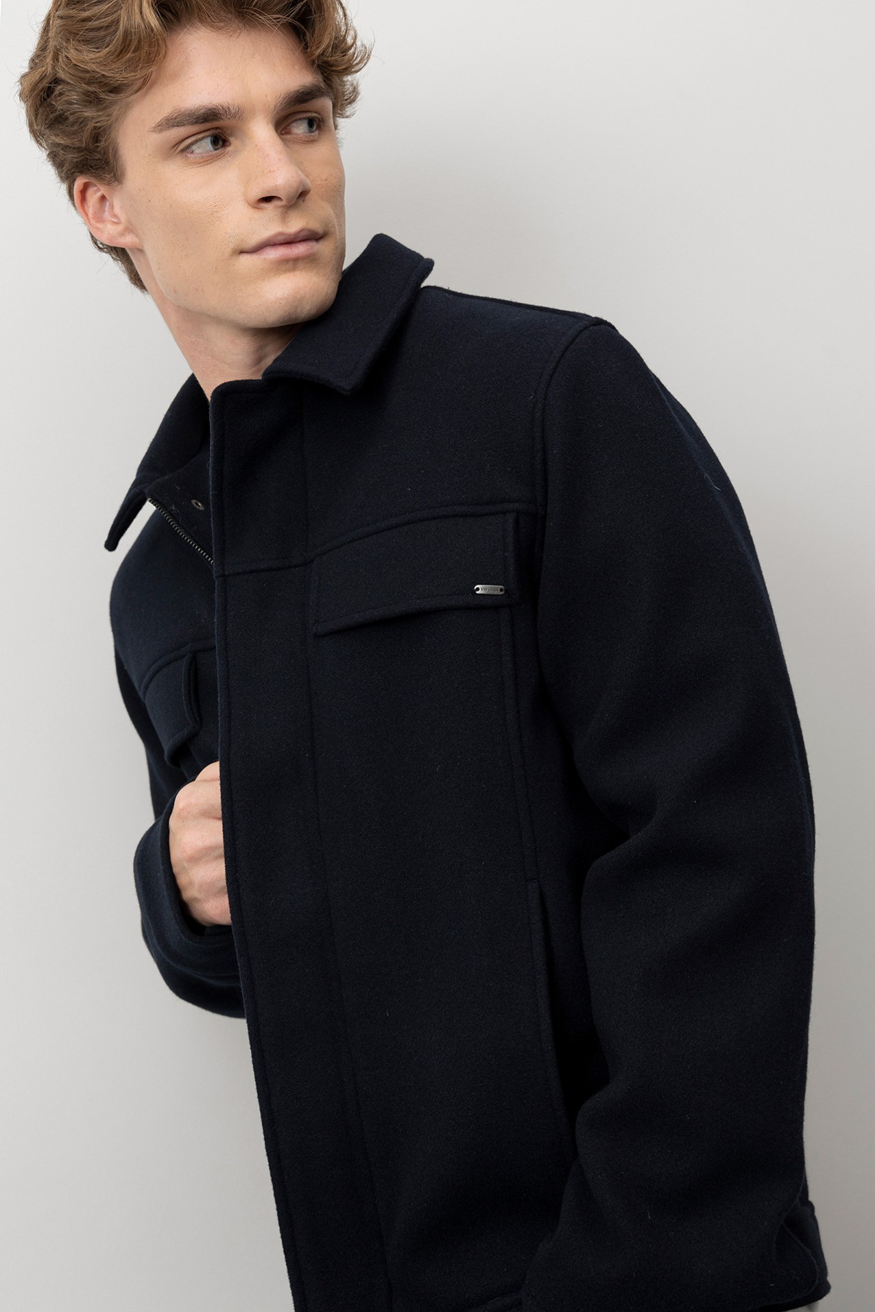 Casaco Azul Regular Fit