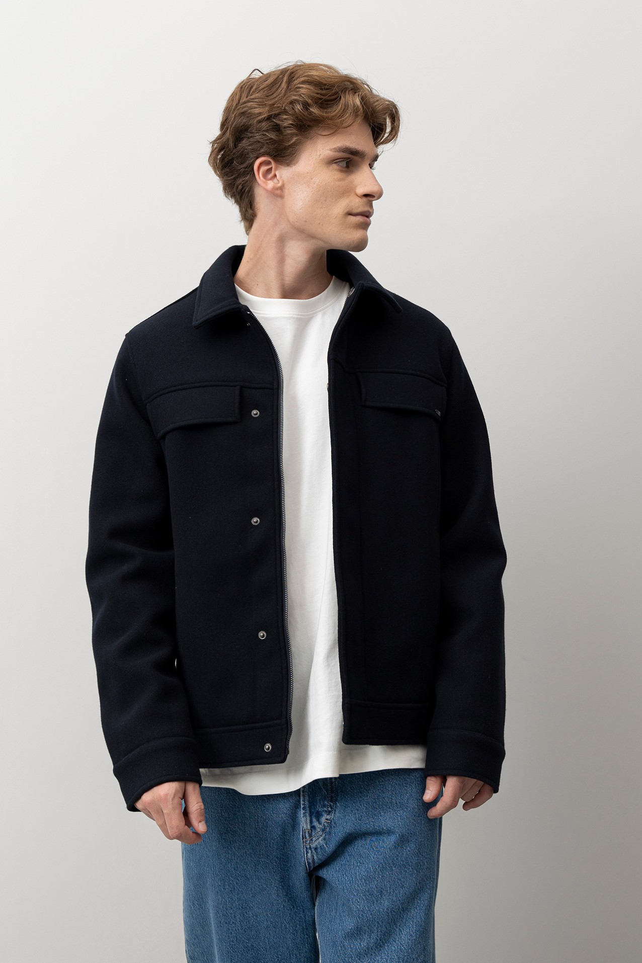 Casaco Azul Regular Fit