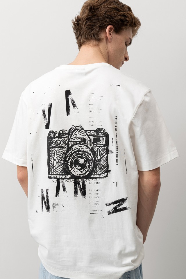 T-shirt Relaxed Branca T-shirt Relaxed Branca