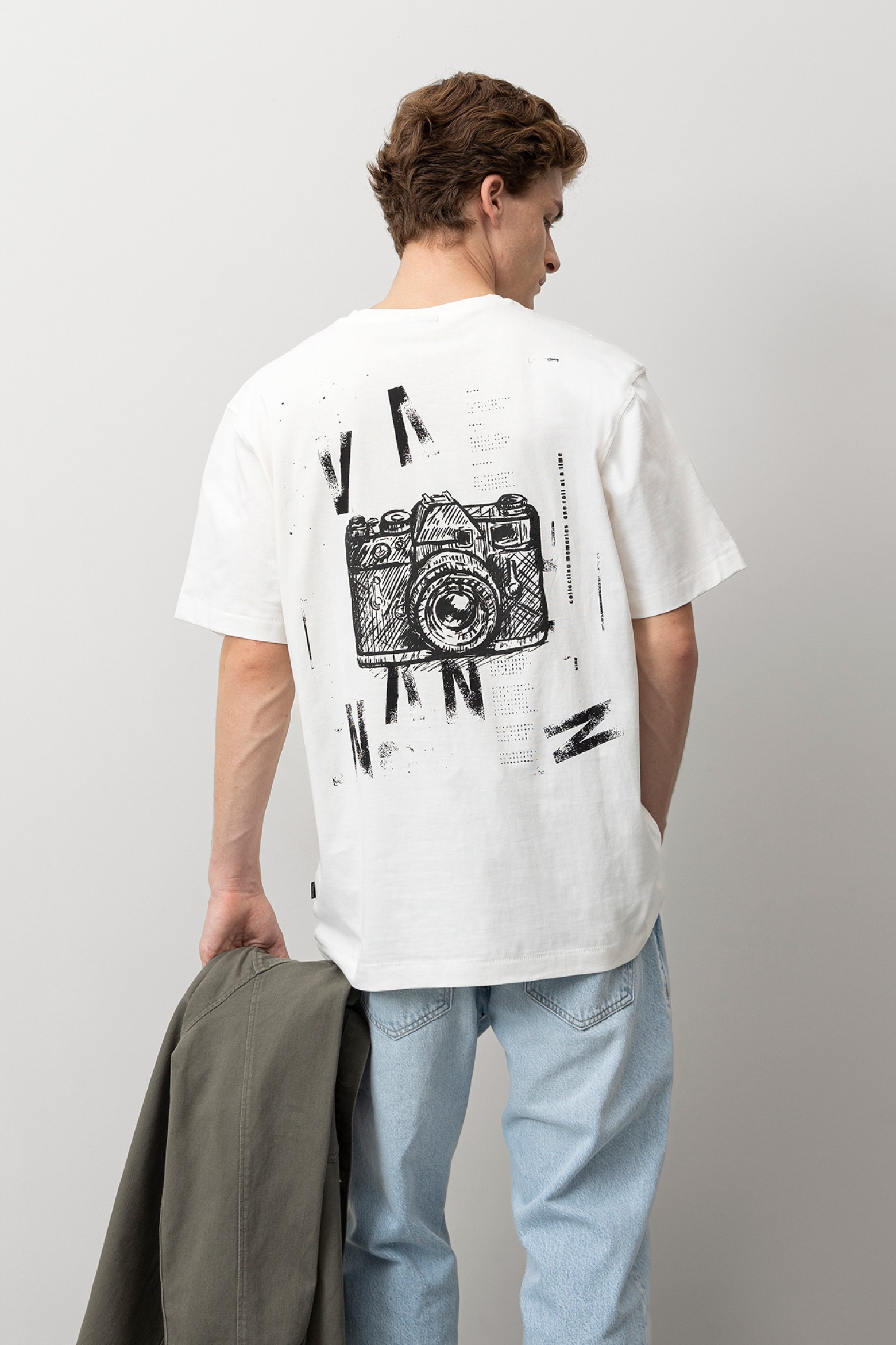 Beige Graphic T-Shirt