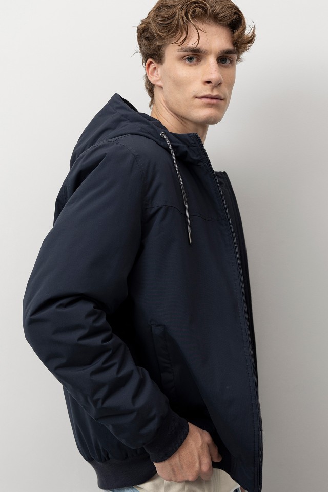 Casaco Azul Marinho Regular Casaco Azul Marinho Regular