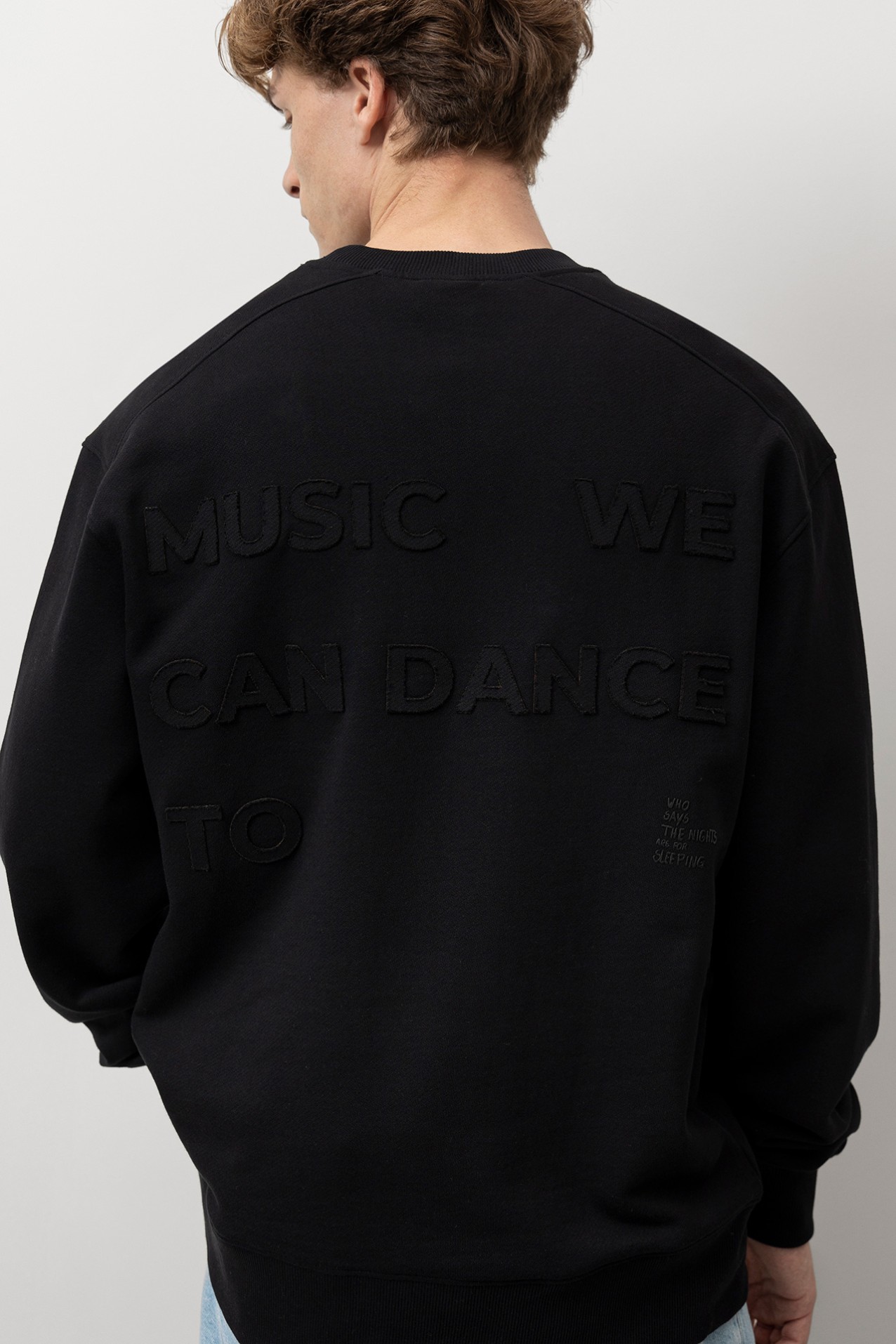 Black Relaxed Fit Sweatshirt