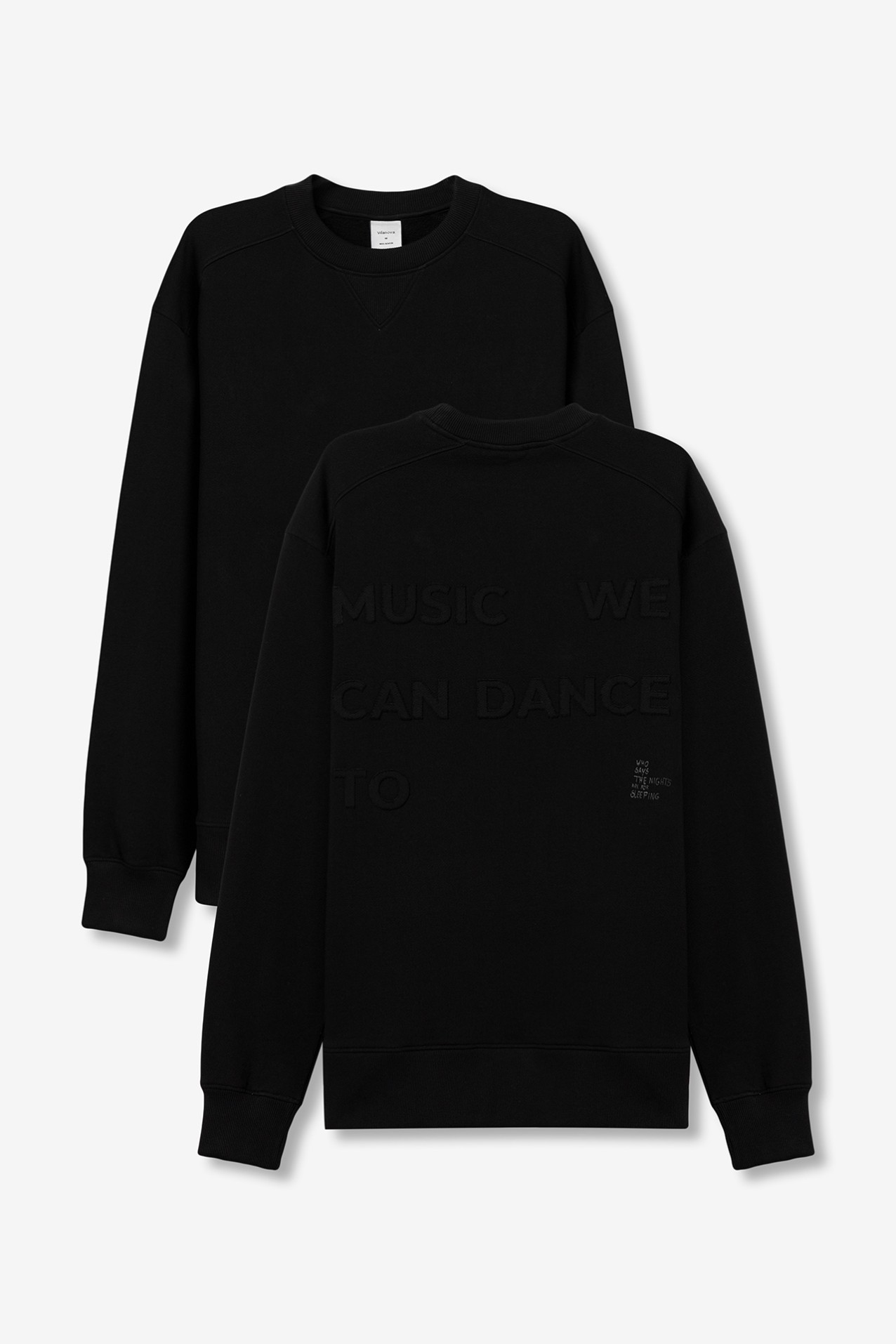 Black Relaxed Fit Sweatshirt