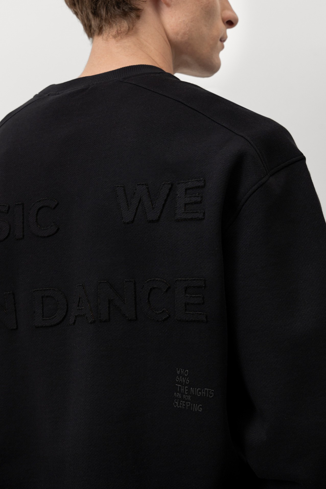 Black Relaxed Fit Sweatshirt