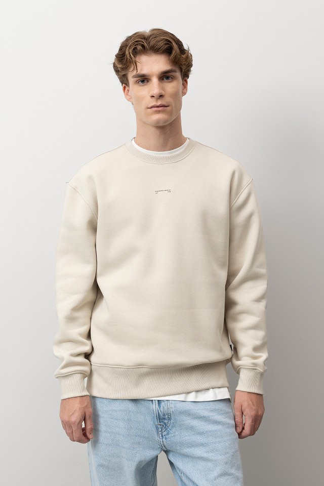 Beige Relaxed Sweatshirt Beige Relaxed Sweatshirt