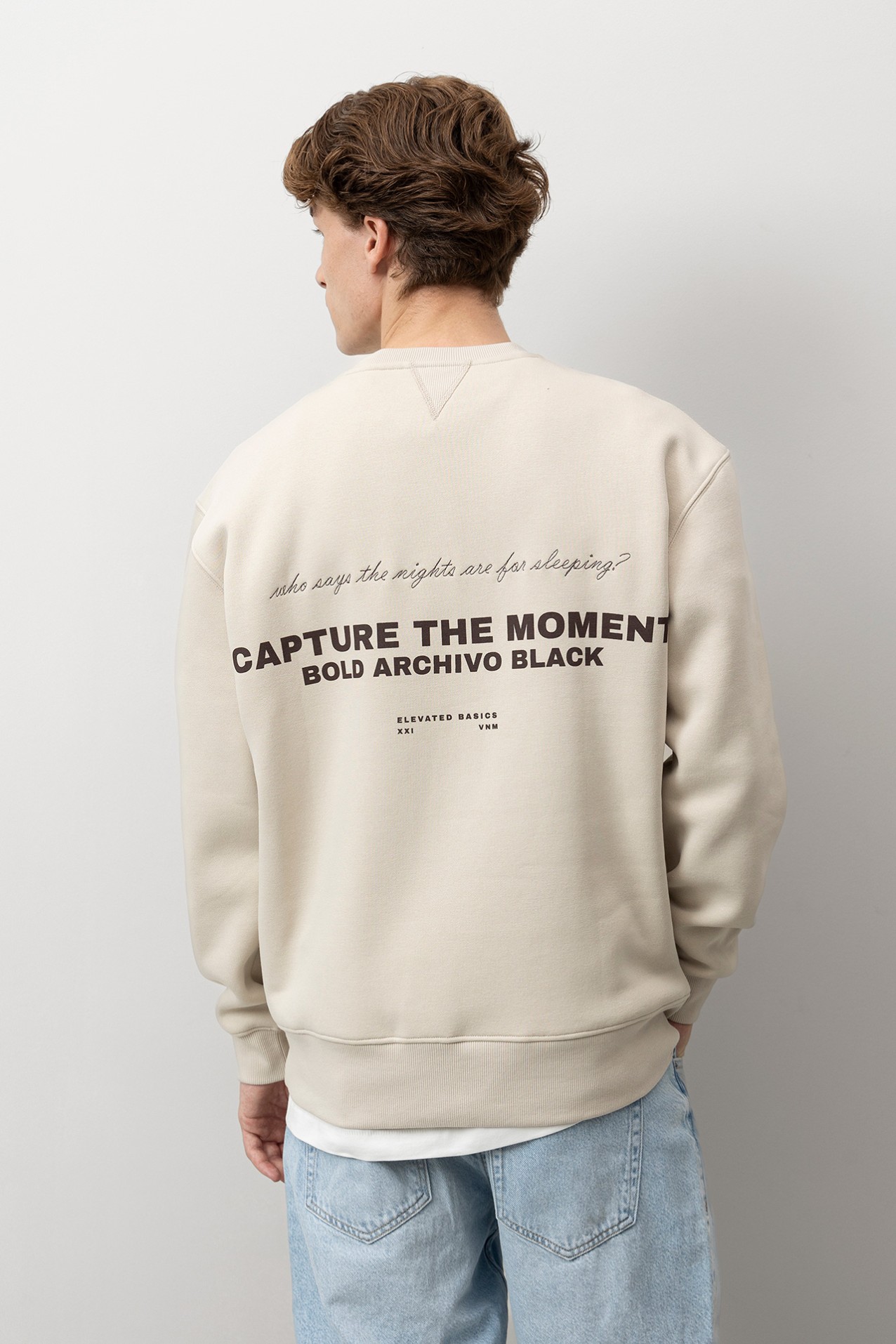 Beige Relaxed Sweatshirt