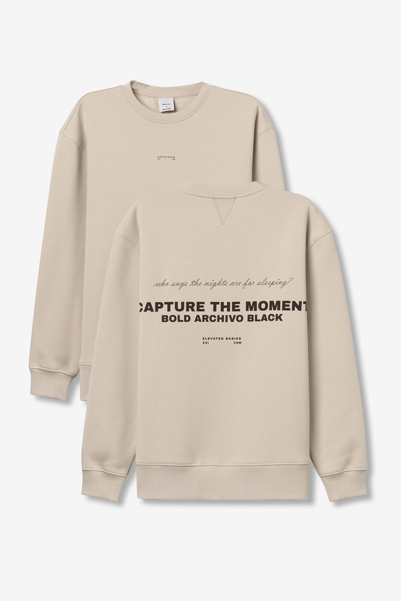 Beige Relaxed Sweatshirt