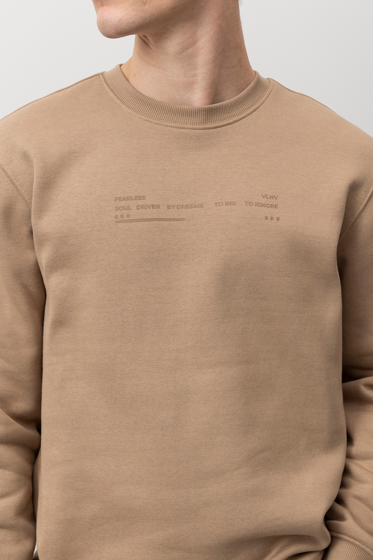 Sudadera marrn casual