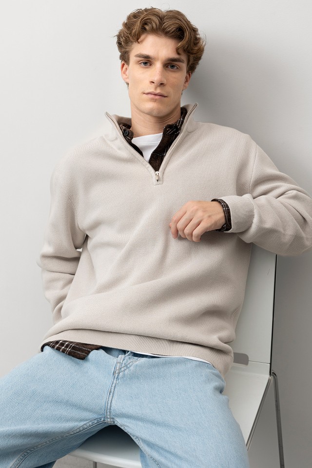 Grey Knit Sweater