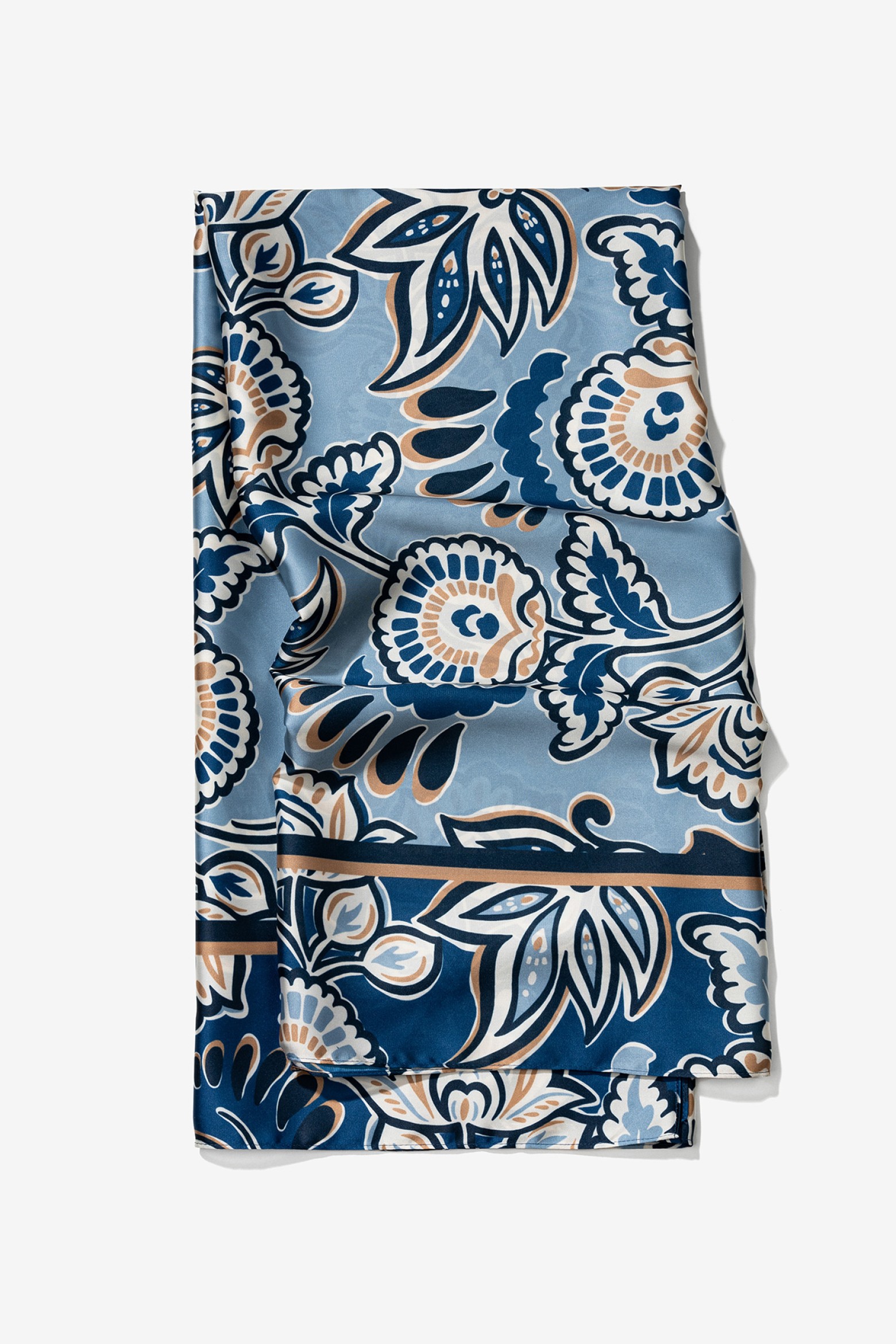 Leno Floral Azul
