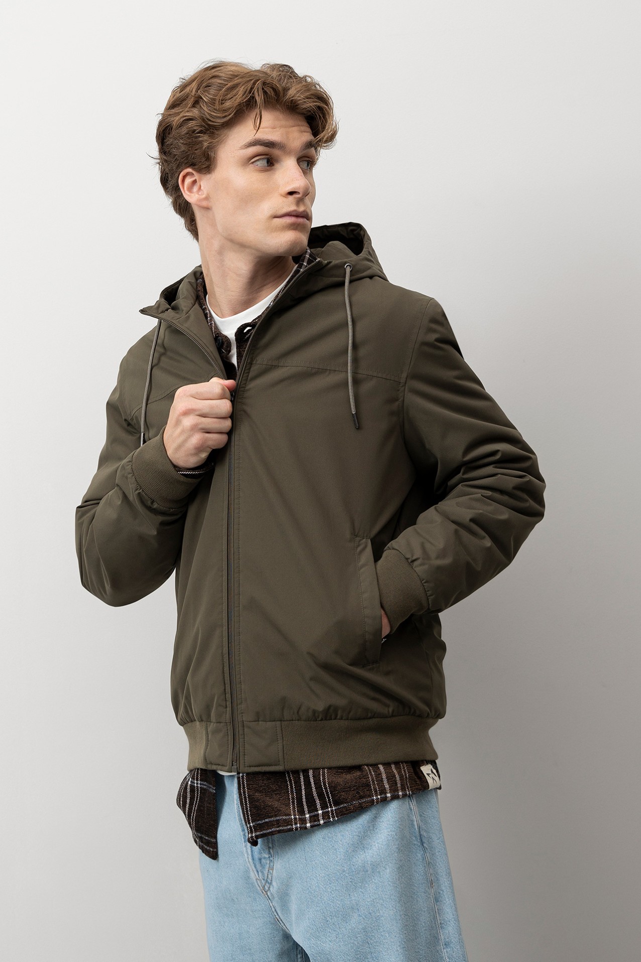 Casaco Verde com Capuz