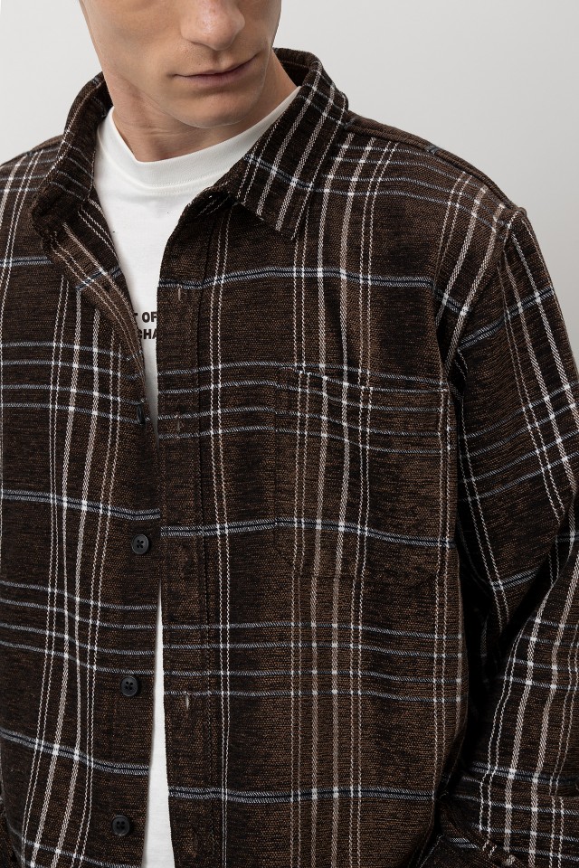 Camisa relaxed marrón Camisa relaxed marrón