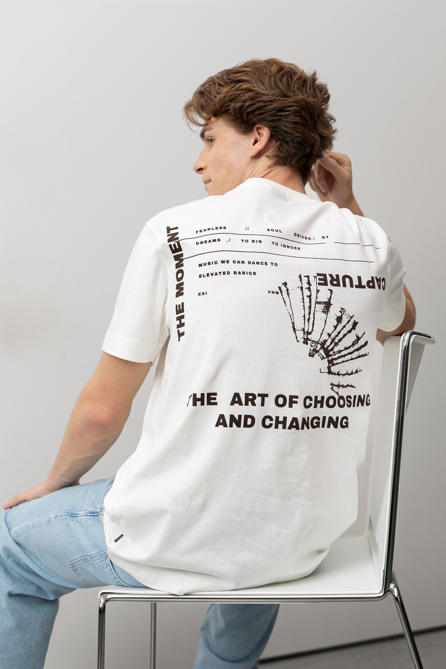 Beige Graphic T-Shirt