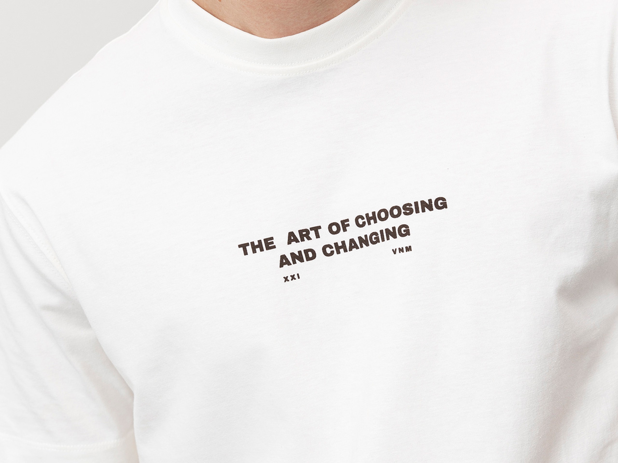 Camiseta grfica beige