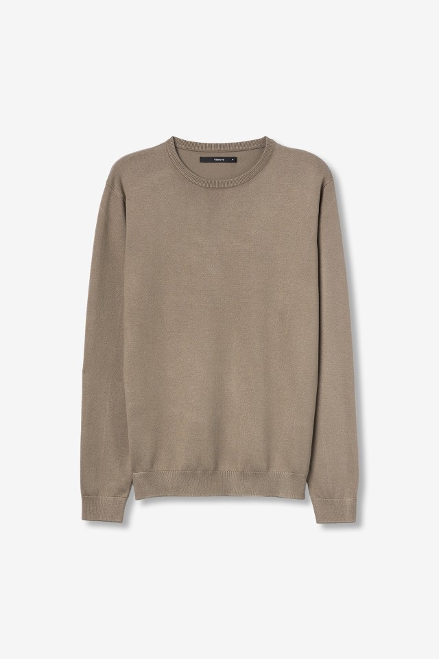 Camiseta beige de punto Camiseta beige de punto