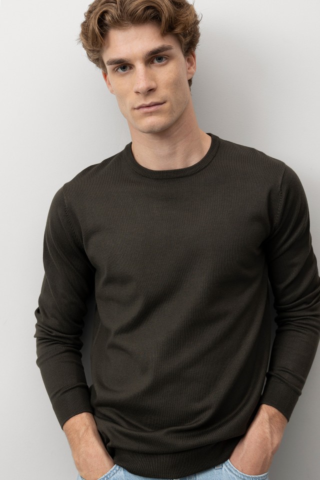 Dark Green Knit Sweater