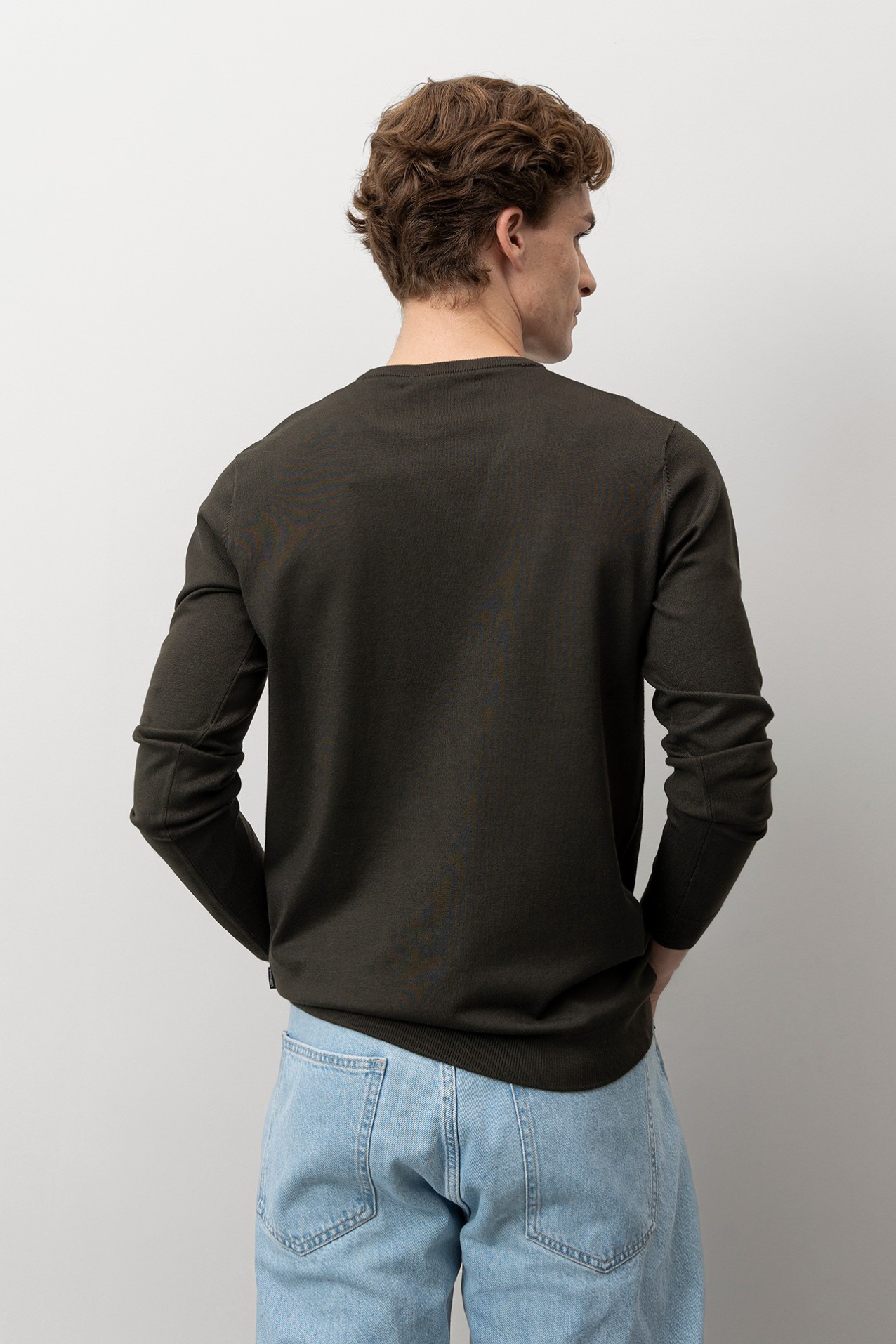 Camisola Tricotada Verde Regular