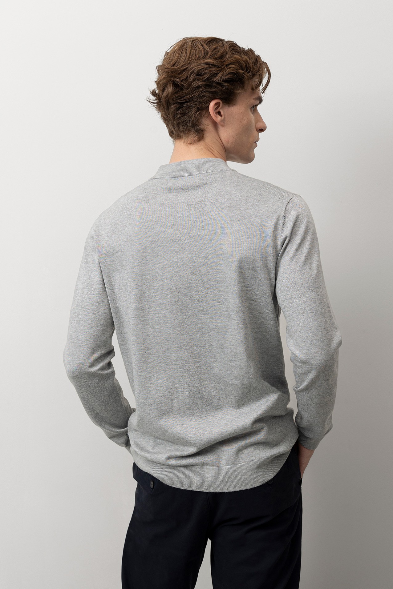 Camisolas L/S Cinzento melange
