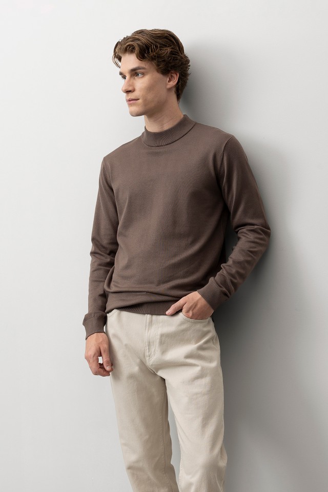 Brown Knit Sweater