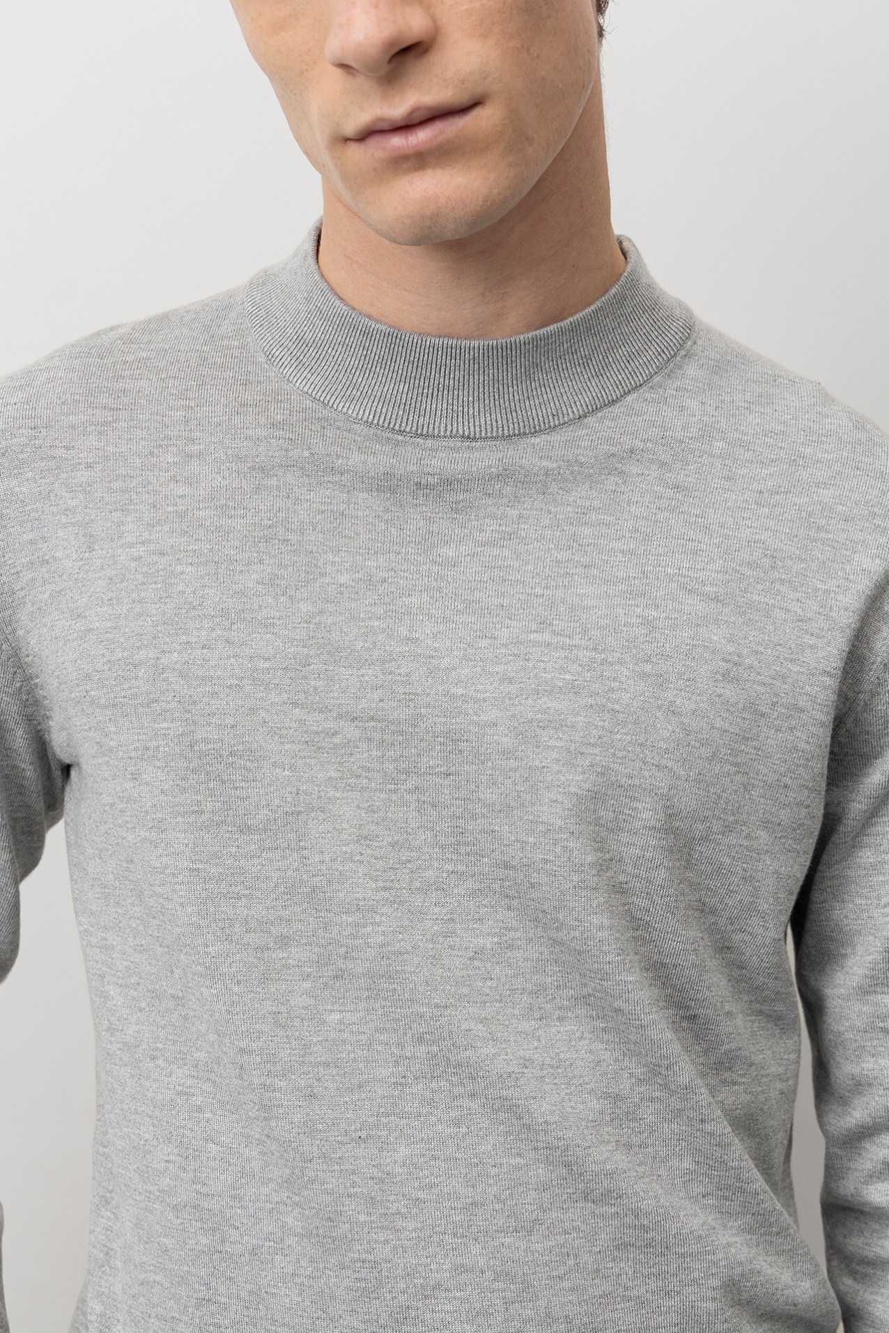 Camisolas L/S Cinzento melange