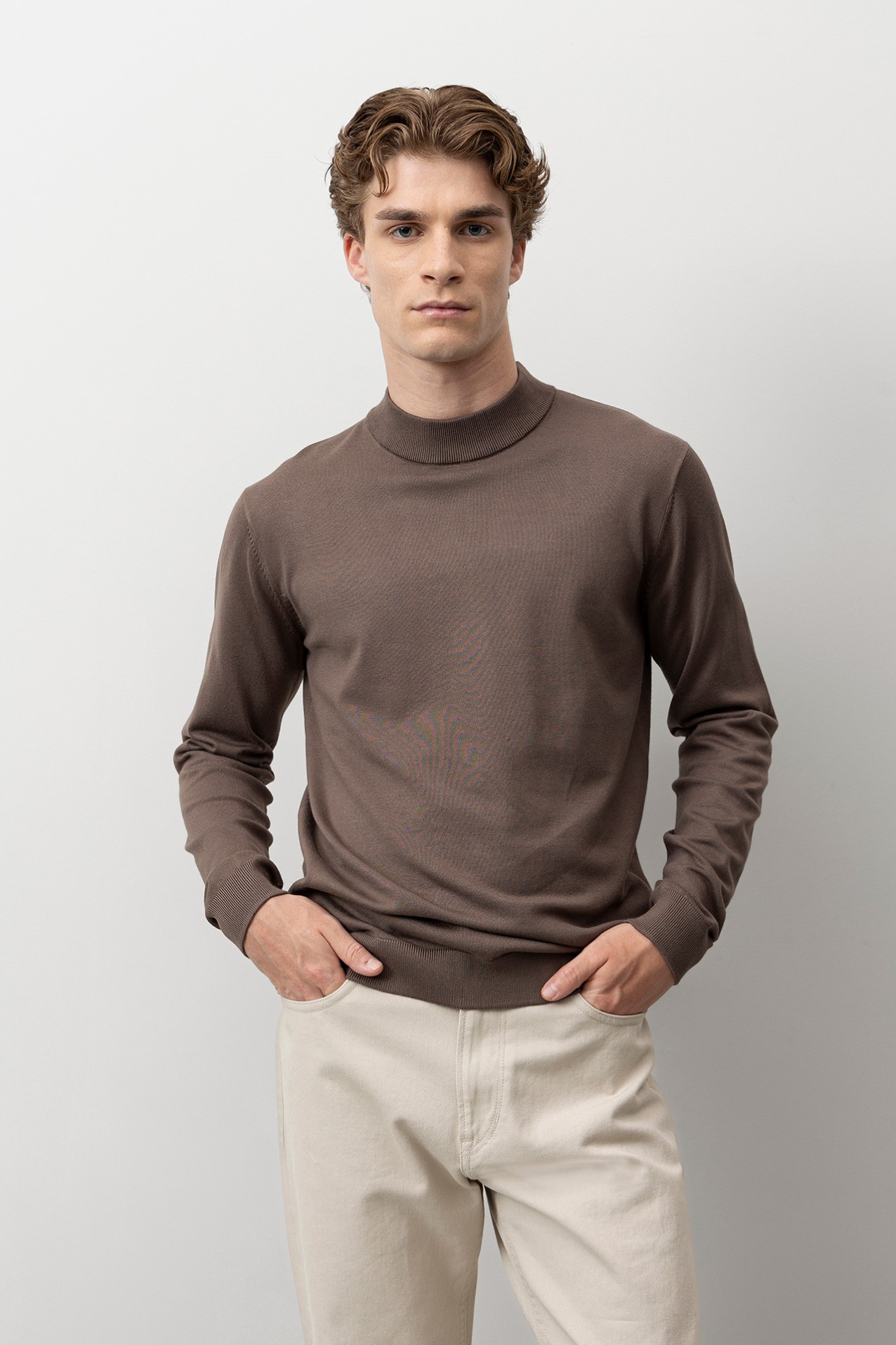 Camisola Tricotada Castanha