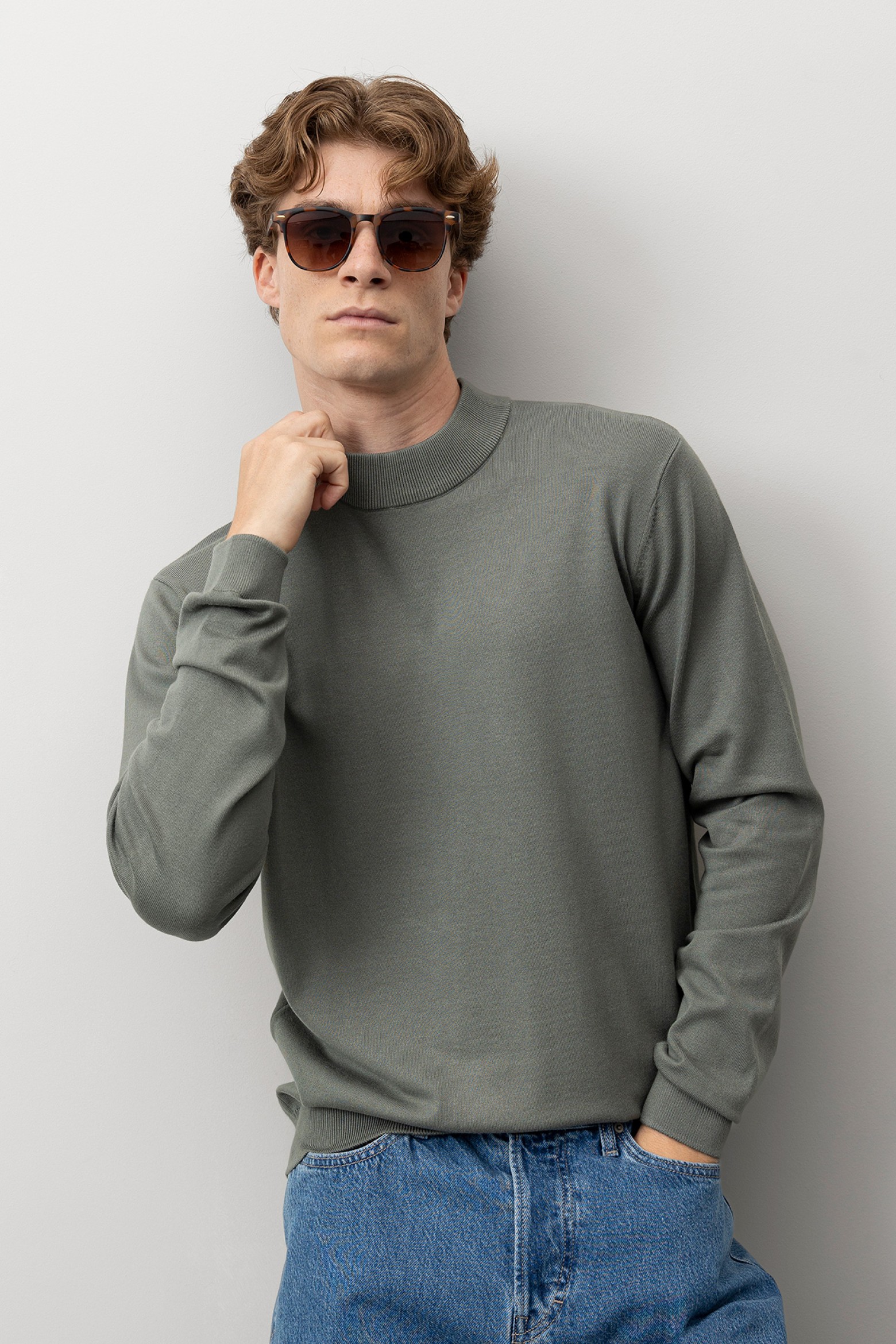 Green Long Sleeve Sweater