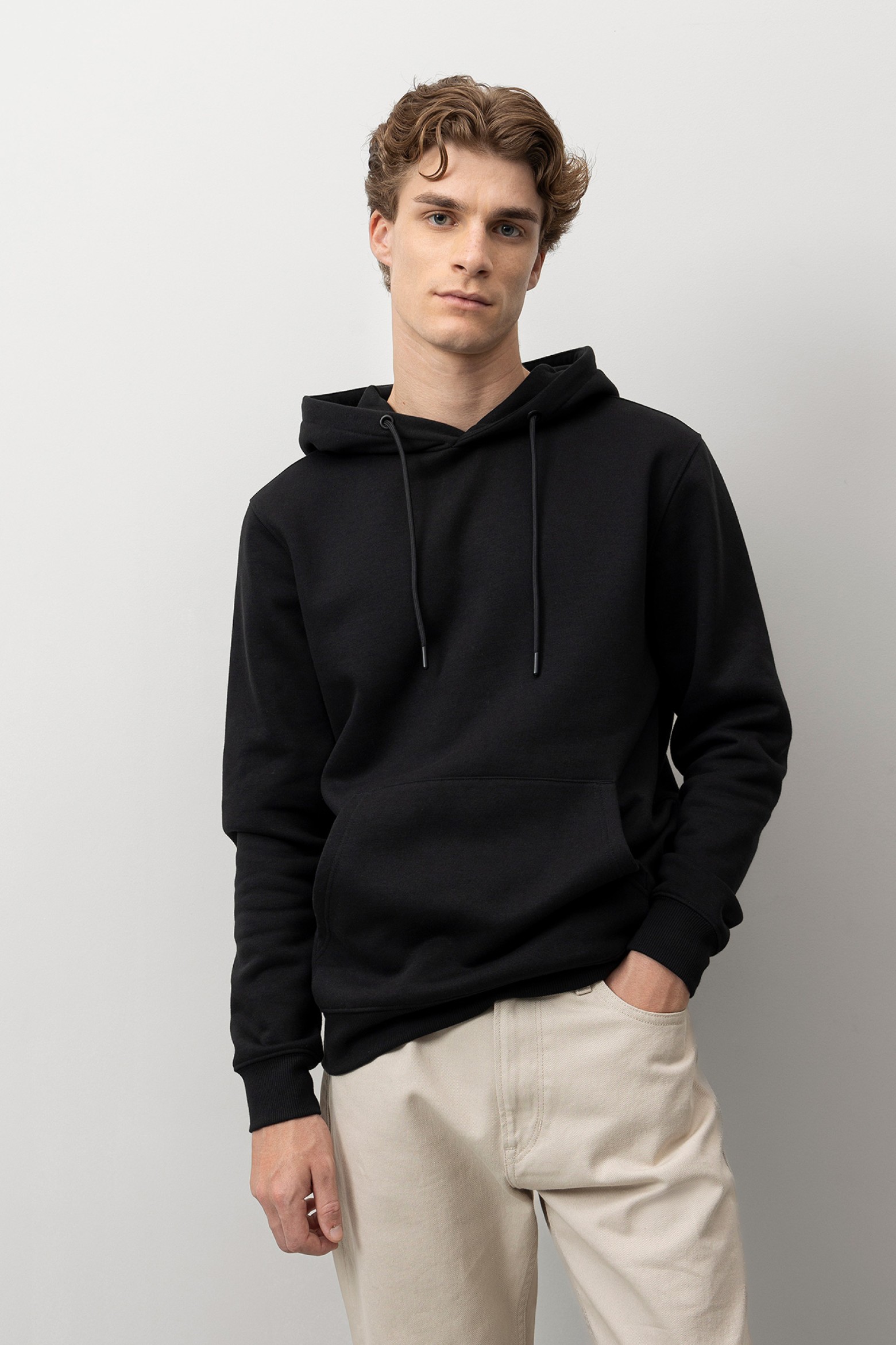 Black Regular Hoodie