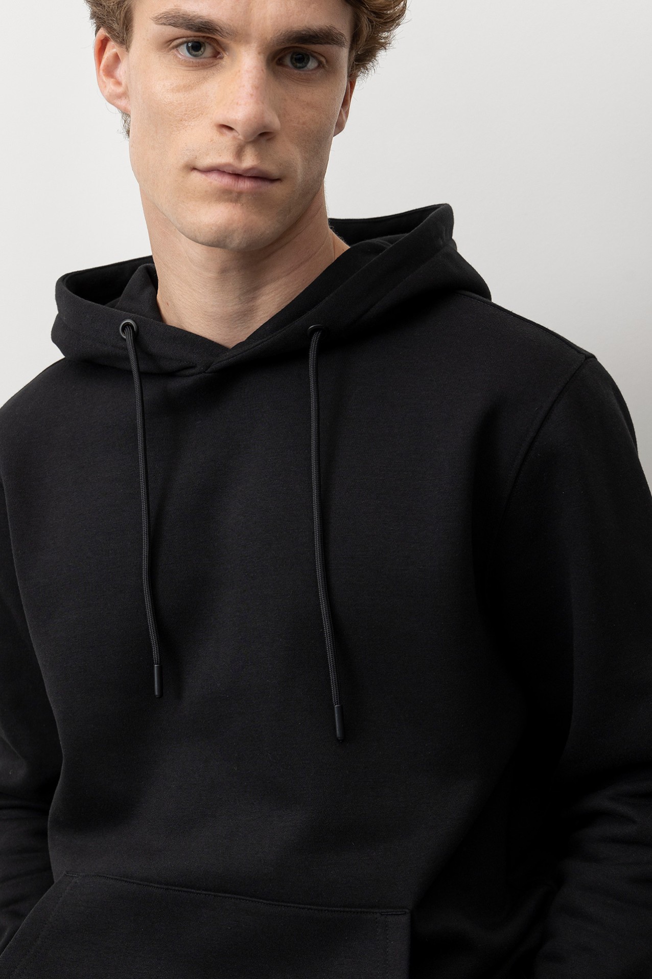 Black Regular Hoodie