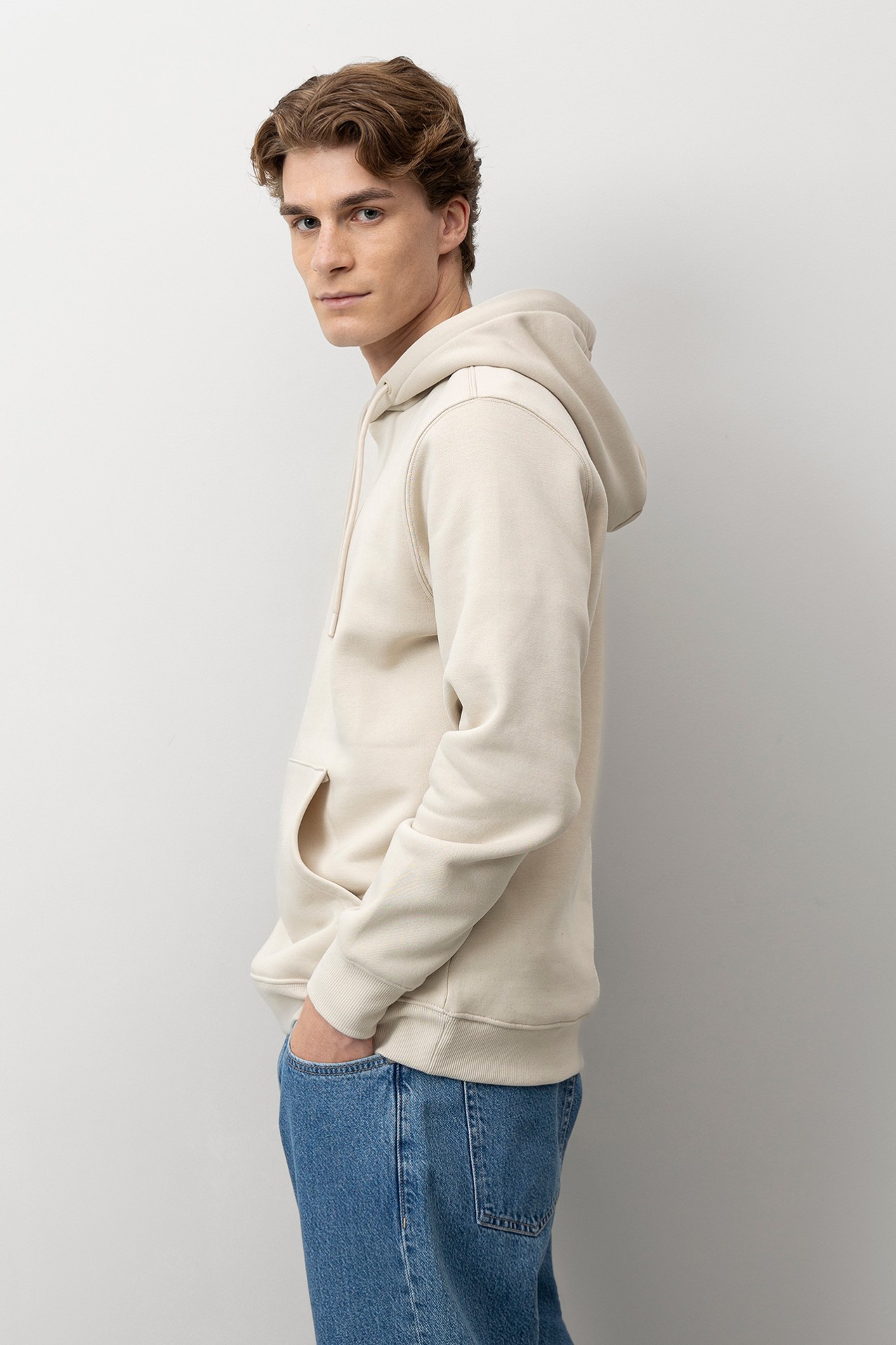 Hoodie beige casual
