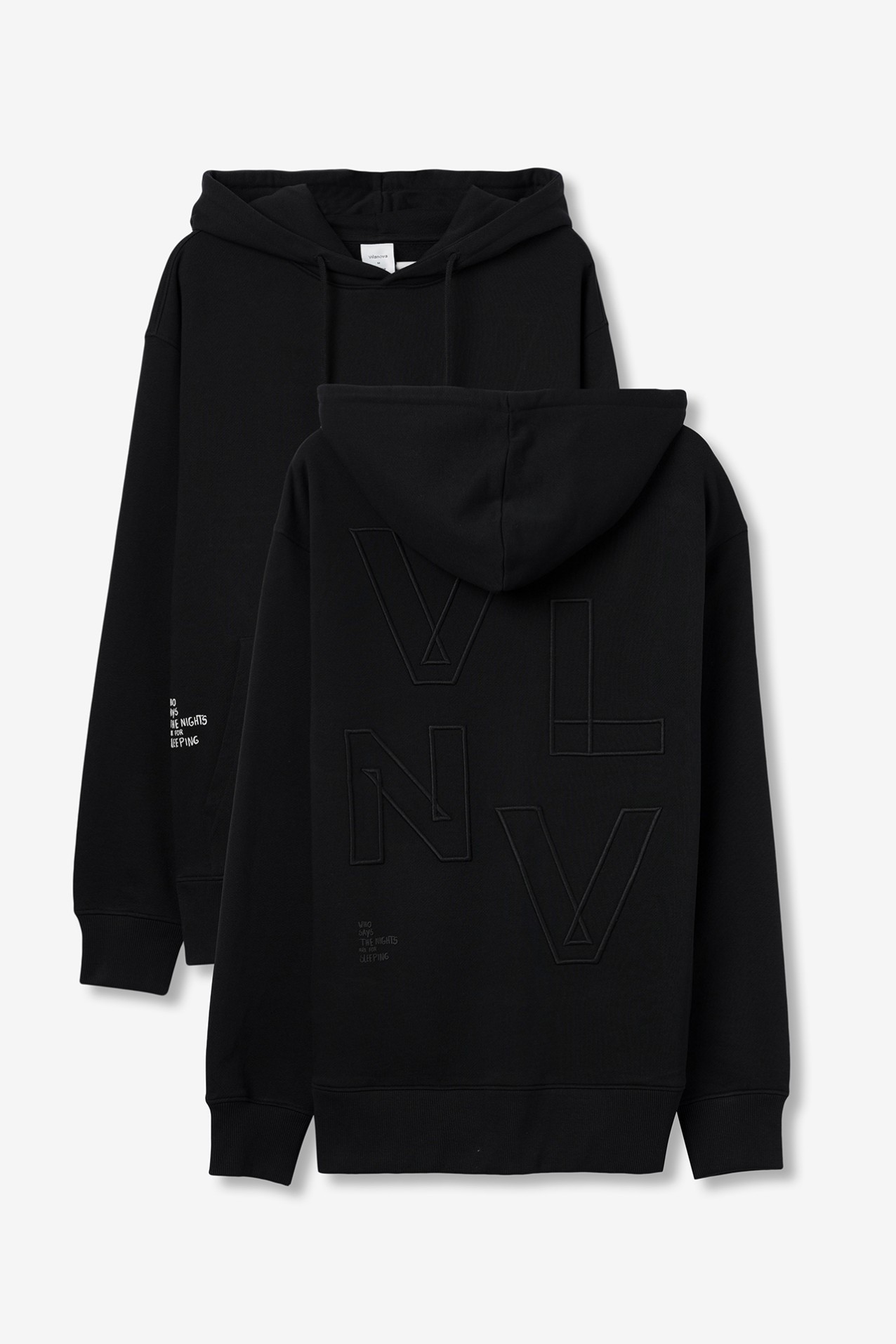 Black Relaxed Hoodie