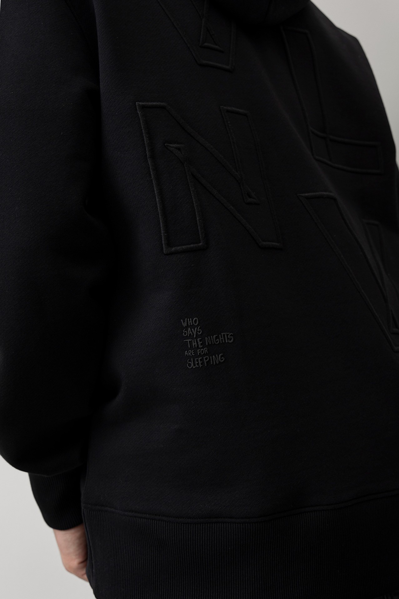 Black Relaxed Hoodie