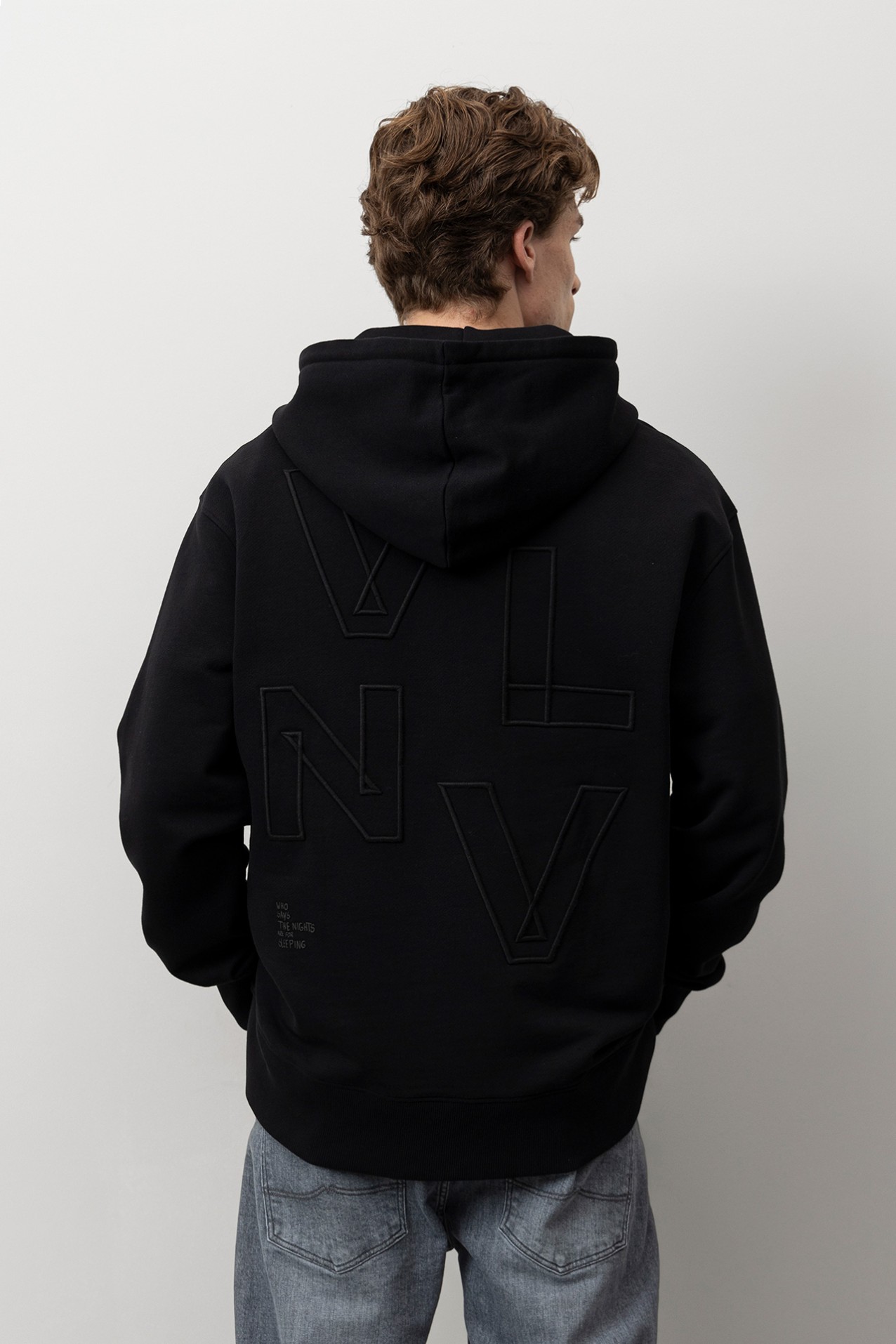 Black Relaxed Hoodie