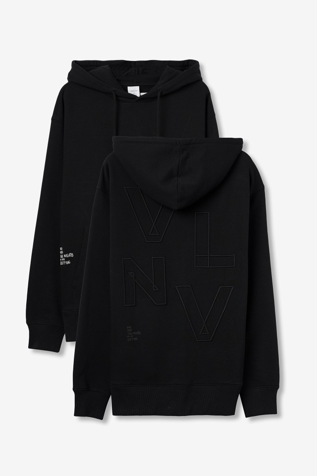 Black Relaxed Hoodie Black Relaxed Hoodie