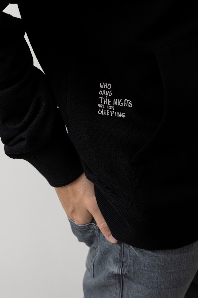 Black Relaxed Hoodie Black Relaxed Hoodie
