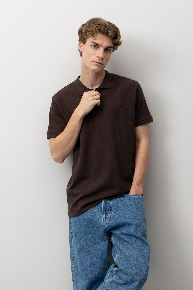 Brown Short Sleeve Polo Brown Short Sleeve Polo