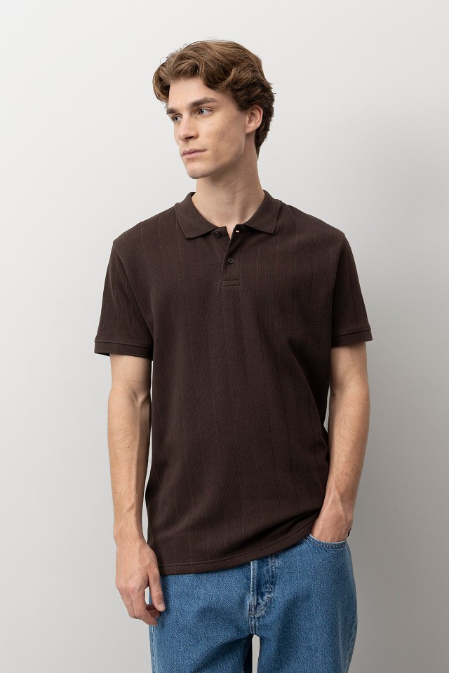 Brown Short Sleeve Polo Brown Short Sleeve Polo