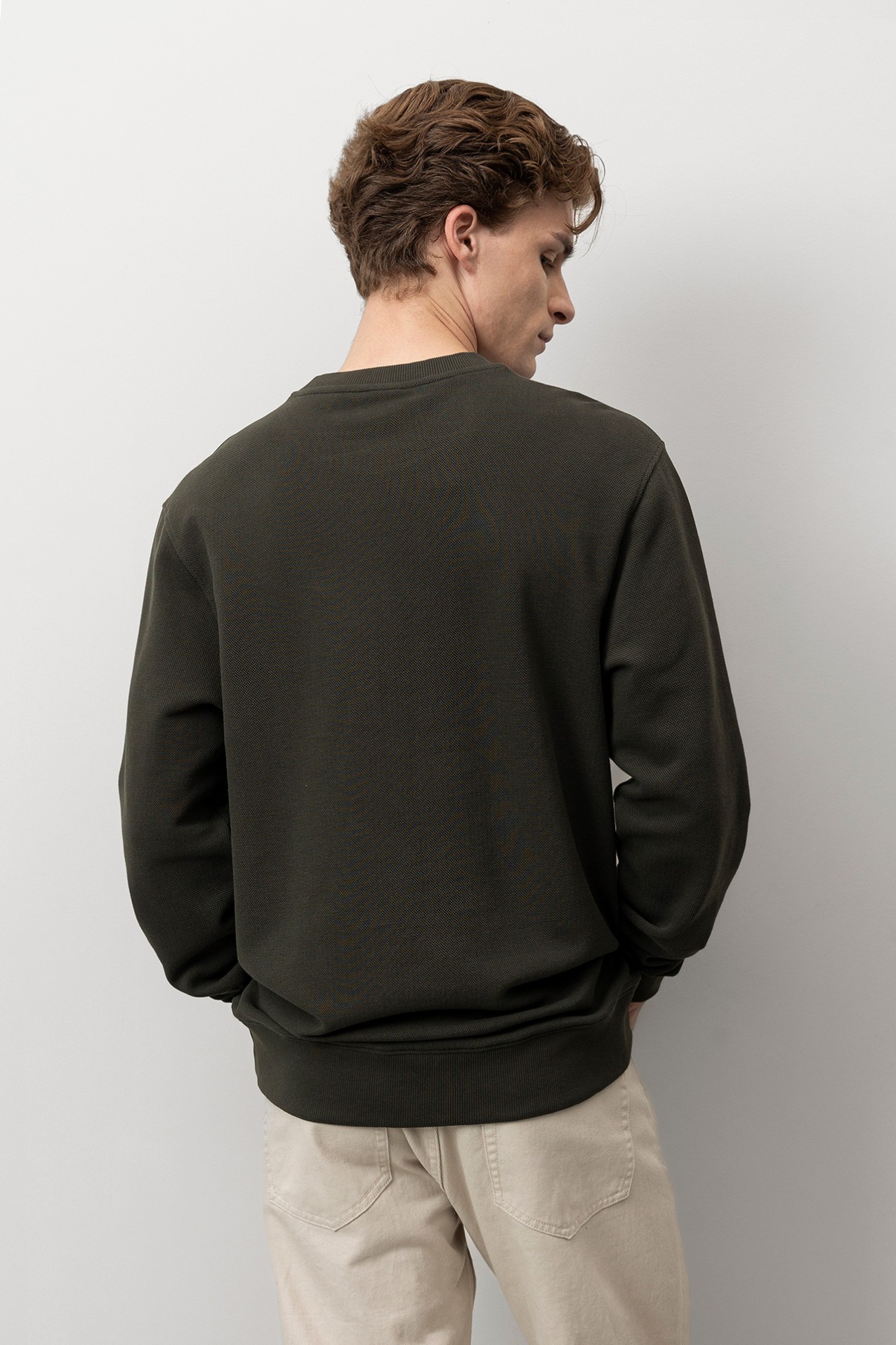 Sweat Verde Masculina Regular