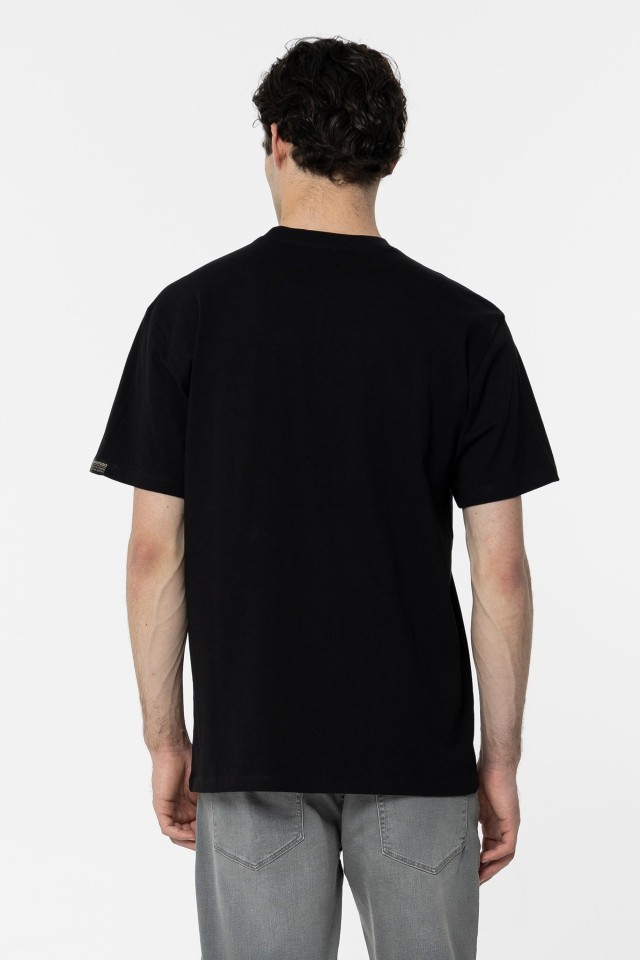 Camiseta Relaxed de Algodón con Parche Camiseta Relaxed de Algodón con Parche