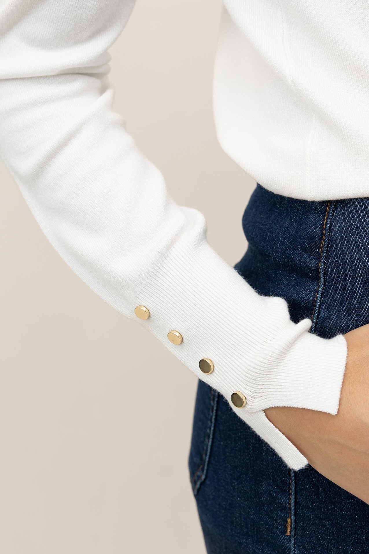 Camisola Slim de Gola Alta