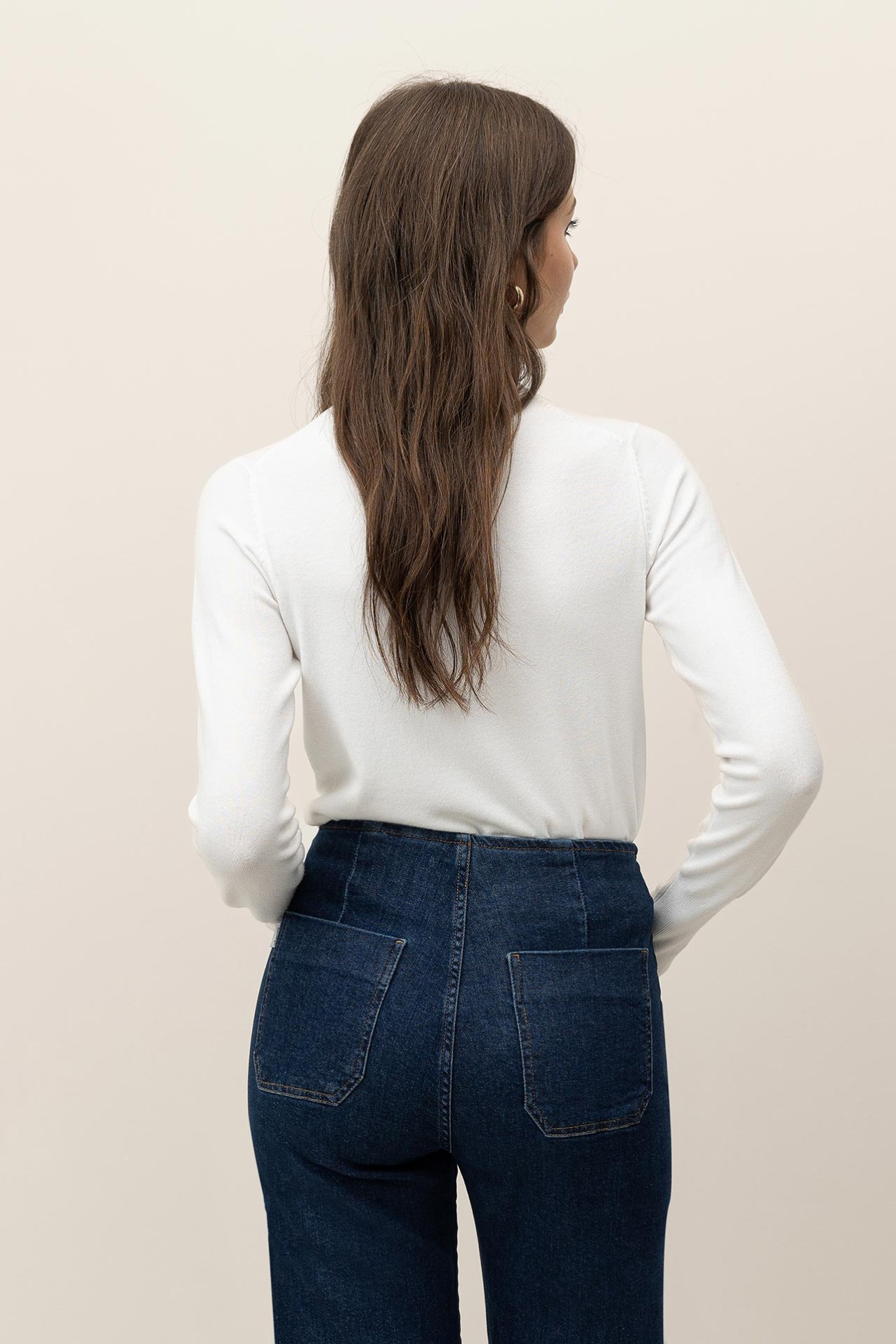 Camisola Slim de Gola Alta