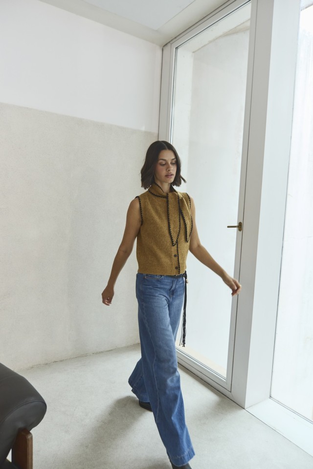 Wide-Leg Palazzo Jeans