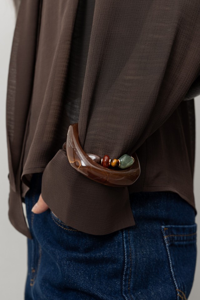 Pulsera marrn moderna