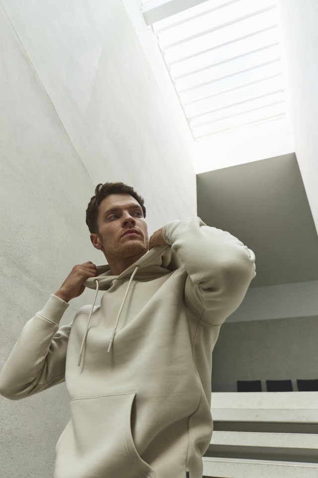 Hoodie beige casual