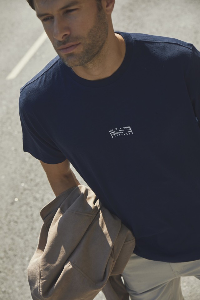 Relaxed Fit T-shirt with Printed Back