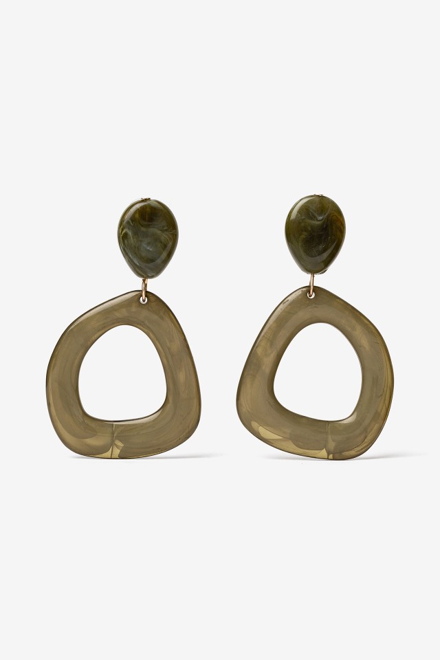 Pendientes geomtricos verdes