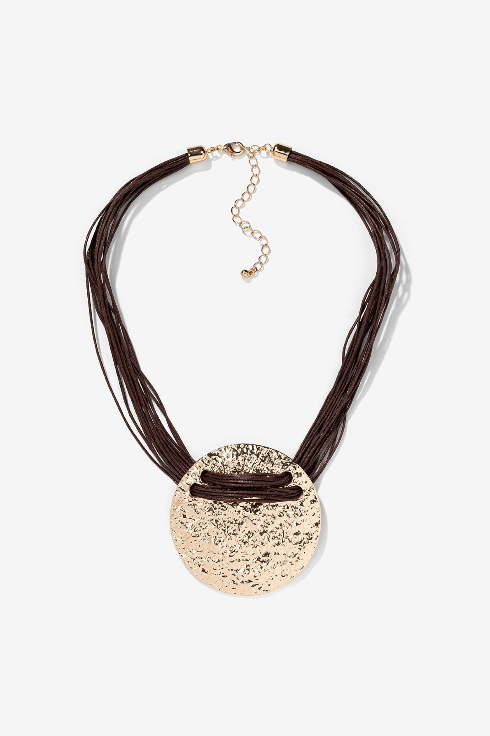 Golden Textured Necklace
