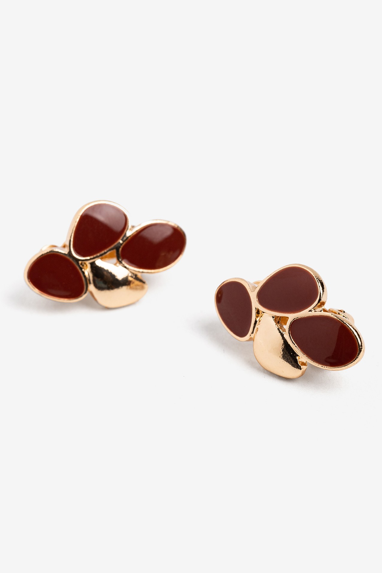 Brincos Dourados Florais